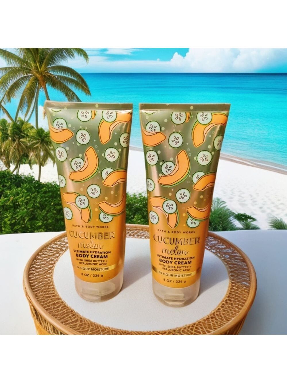 💚 CUCUMBER MELON BODY CREAM 2-PIECE SET by Bath and Body Works